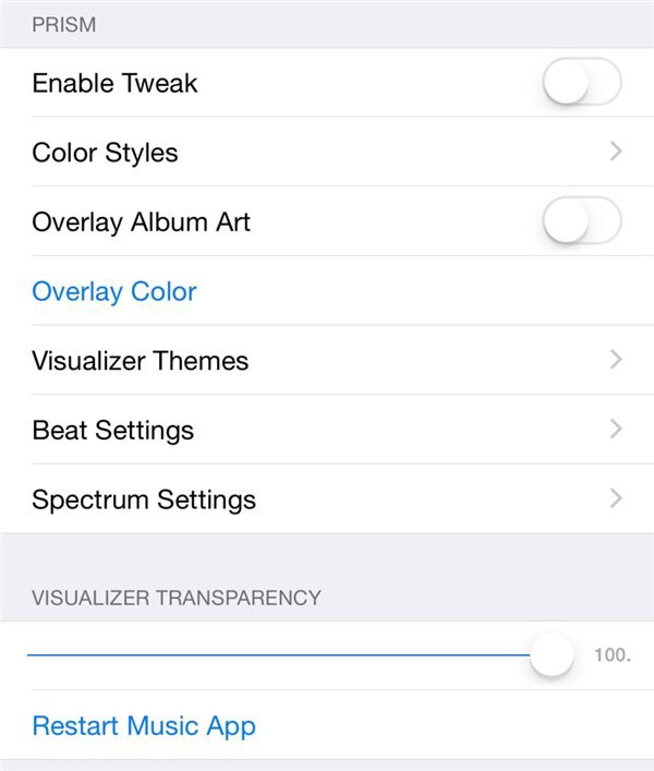 Prism插件 专为iOS8.4音乐应用打造