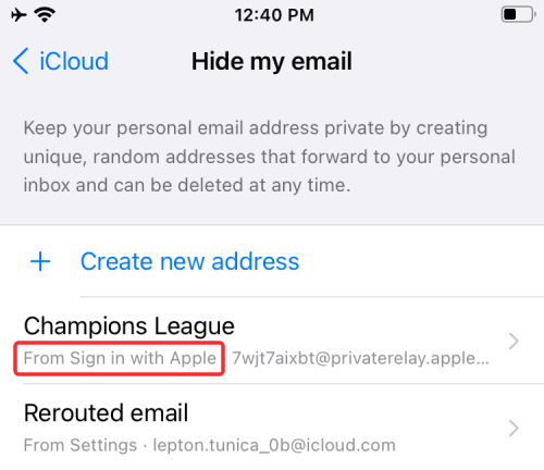 当您在 iOS 上使用“隐藏我的电子邮件”时会发生什么？