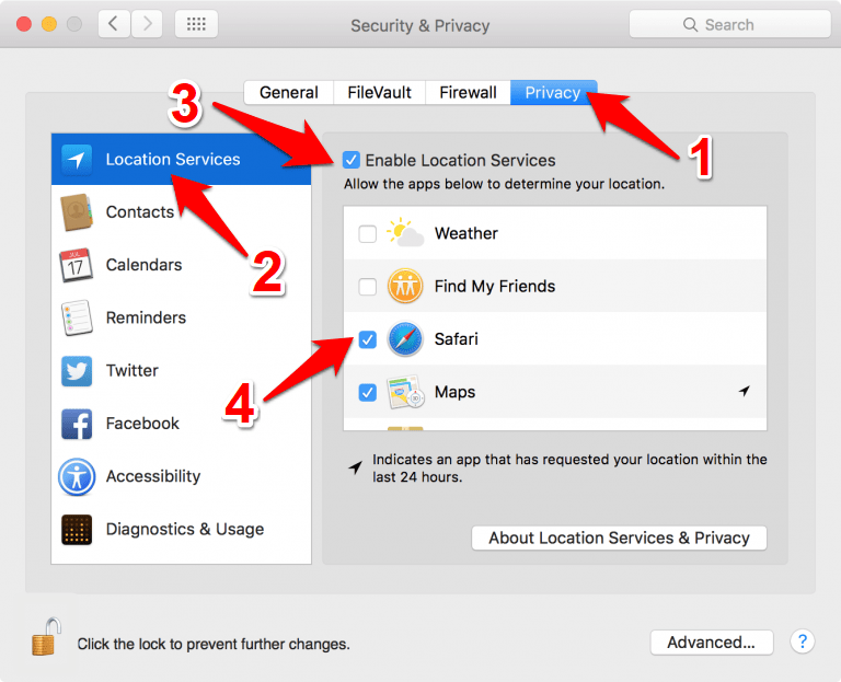 如何在 Apple Safari 中启用或禁用位置访问？