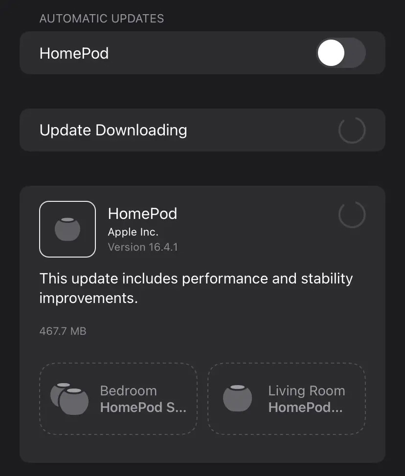 苹果发布 tvOS 和 HomePod 16.4.1 更新