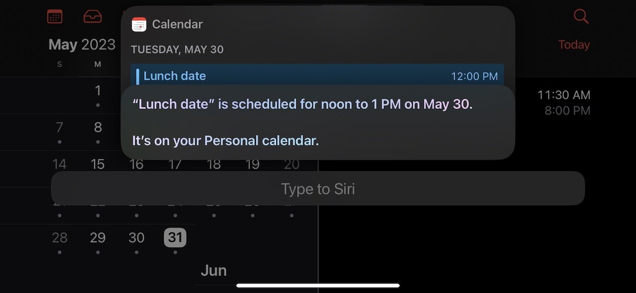 苹果 iOS 16.4.1 出现 BUG：无法通过 Siri 设置 31 号日历行程