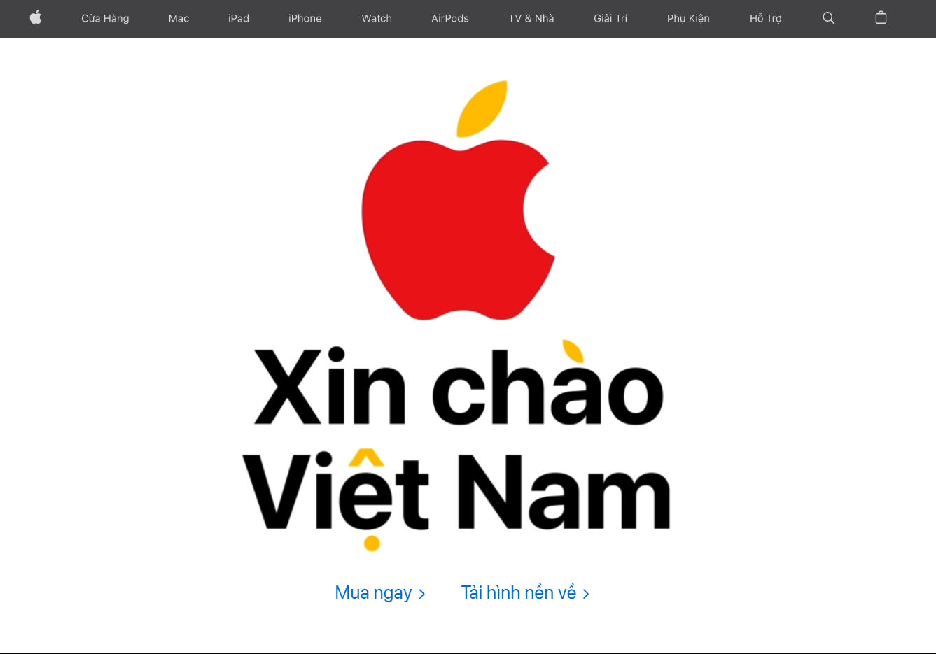 苹果越南 Apple Store 在线商店正式上线