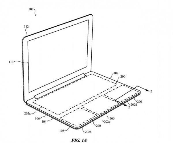 苹果Macbook新专利曝光：或将支持屏幕触控，实现触控板掌托交互
