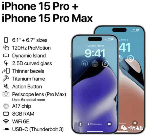 iPhone15系列配置命名敲定：Pro系列独享A17！
